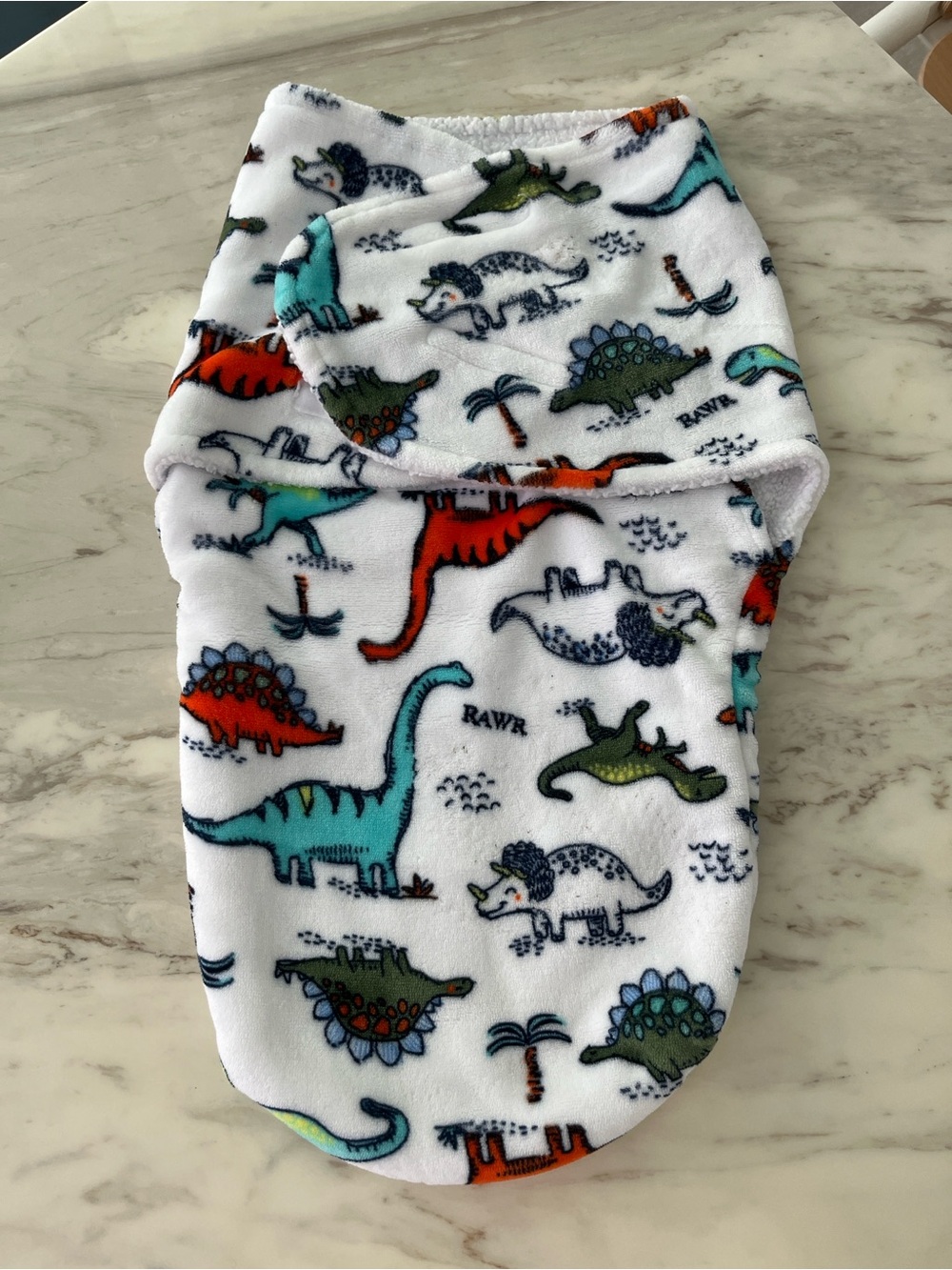 Baby Starters Baby Swaddle Sack with Multicolor Dinosaur Print